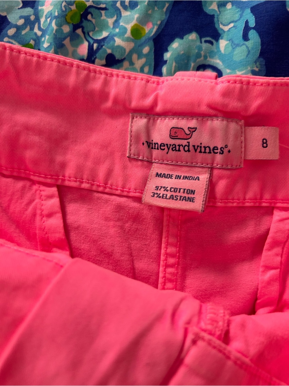 Vineyard Vines Bright Pink Girls' Chino Shorts